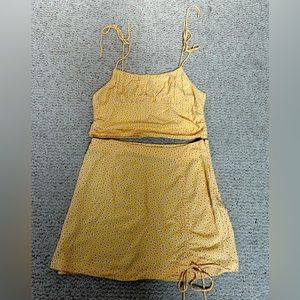 Yellow floral 2 peice set